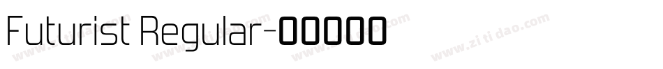 Futurist Regular字体转换